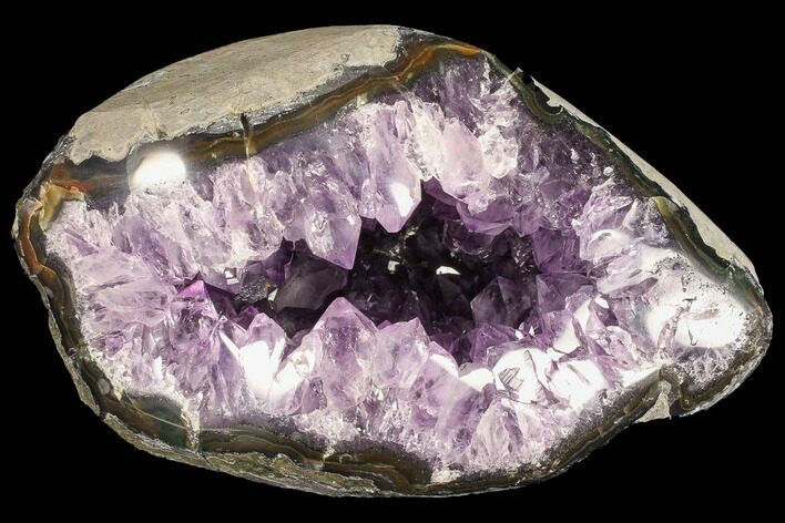 Purple Amethyst Geode - Uruguay #87448